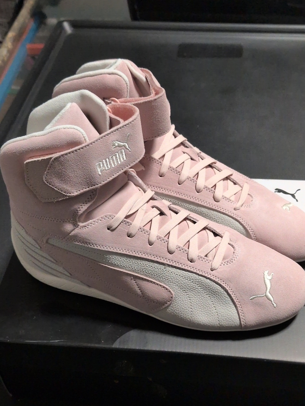 Men's Puma Speedcat Mid Sz 12 Rose Quartz/Warm White